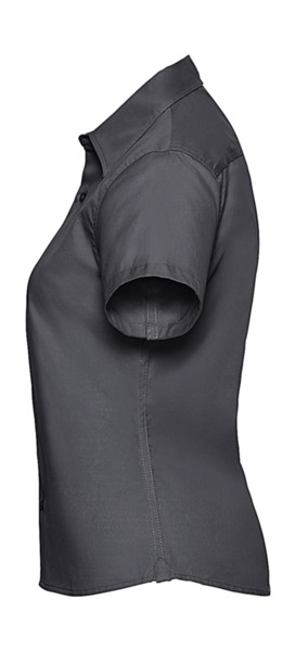 Ladies’ Short Sleeve Classic Twill Shirt - Zinc / XL (42)