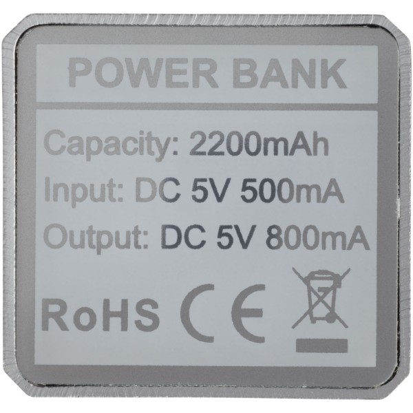 WS101B 2200/2600 mAh powerbank - Silver / 2200mAh