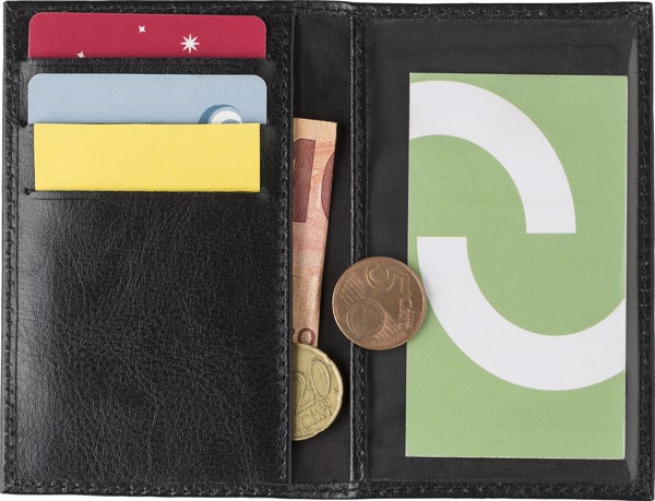 Porte-feuille et porte-cartes RFID en cuir Lee