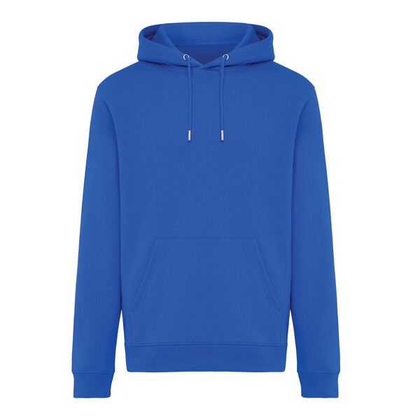 Sweat à capuche en coton recyclé IQONIQ Joshua - Bleu Royal / L