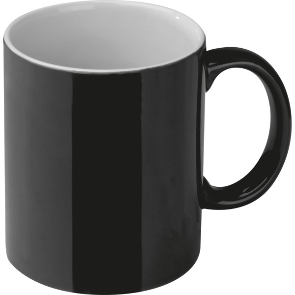 Ceramic coffee mug PAOLO - Black
