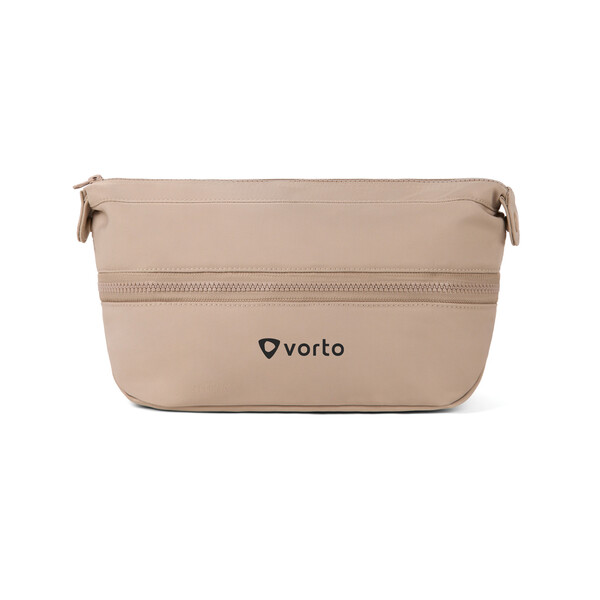 VINGA Baltimore Neo RCS expandable toiletry bag - Greige