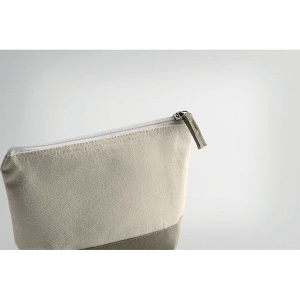 Bombažna kozmetična torbica Kleuren 340 g/m² - Siva