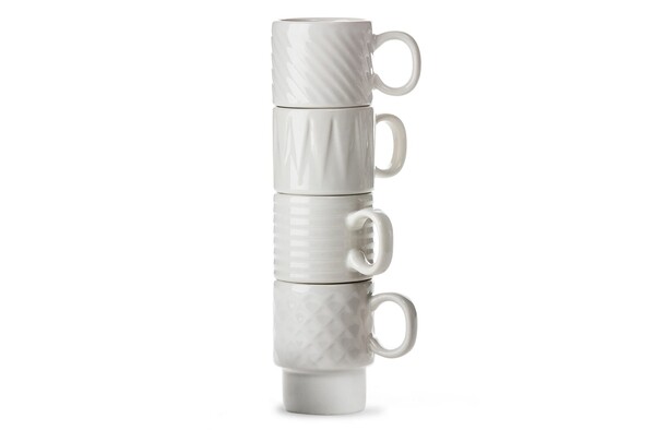 Sagaform Tasse à espresso Coffee & More 4 pièces 100ml - Blanc