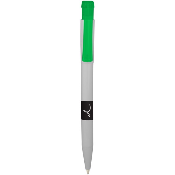 Kuličkové pero York - Bílá / Zelená