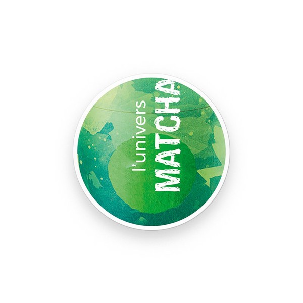 BADGE PLASTIQUE (PS) ROND Ø55 mm AVEC PINCE EPINGLE