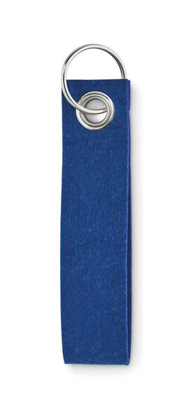 Portachiavi in feltro RPET Suora - Blu Royal