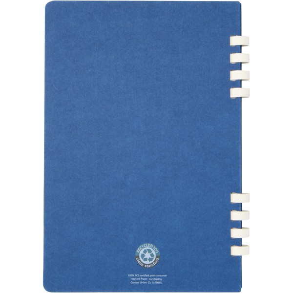 Carnet de notes à spirales Fil A5 à couverture rigide en papier recyclé RCS - Marine