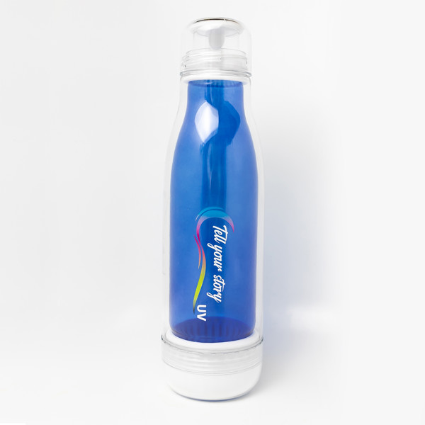 520 ml Smart glass bottle with outer tritan wall