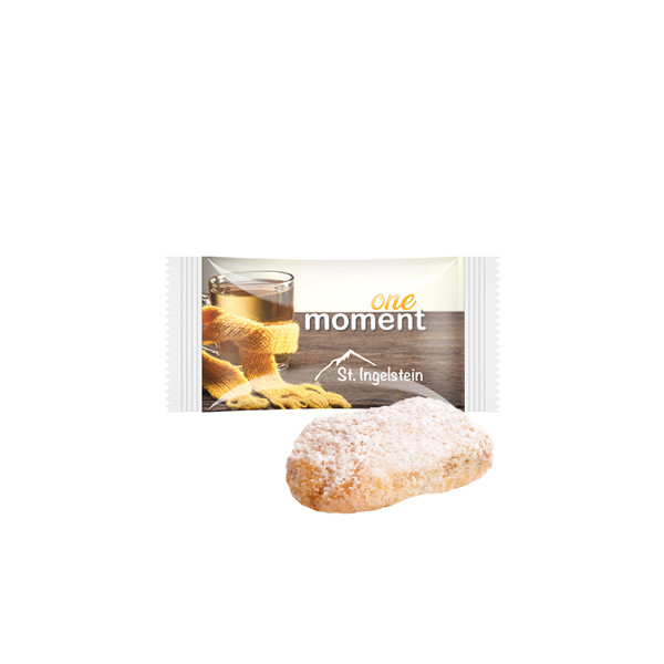 Stollen confectionery with finest marzipan, foil white