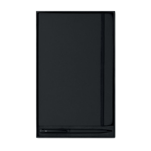 A5 notebook w/stylus 72 lined Neilo Set - Black