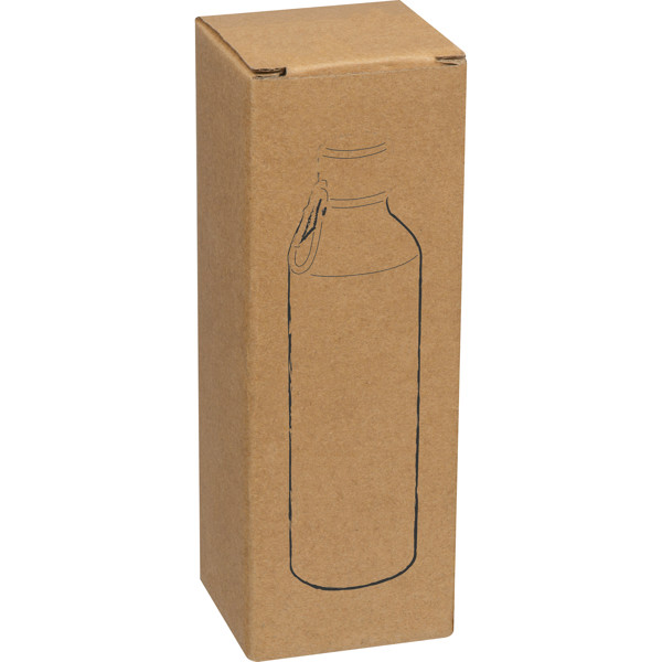 Sticlă mare de băut din aluminiu reciclat, 500 ml - Silvergrey