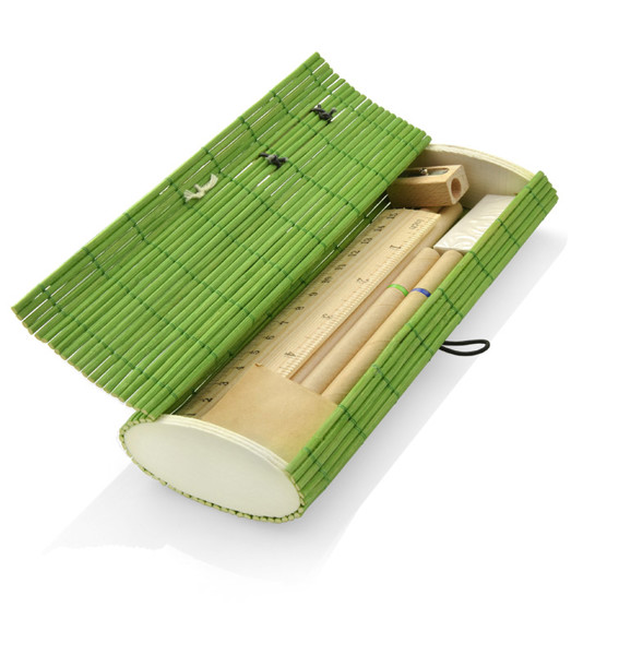 Bamboo pencil case TITA - light green