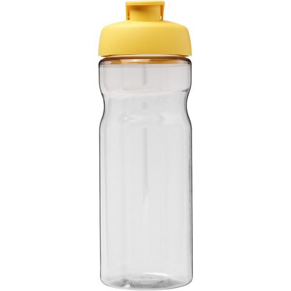 Bouteille de sport H2O Active® Base Tritan™ de 650 ml à couvercle à clapet - Translucide / Jaune