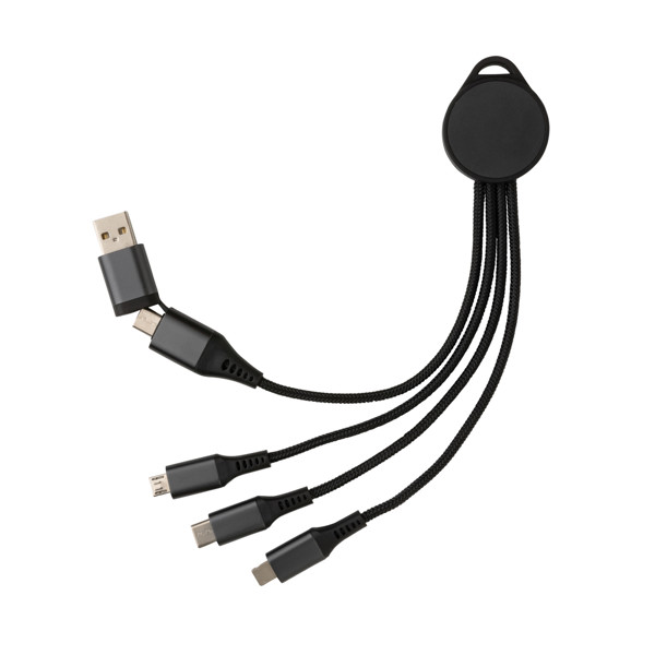 XD - Terra RCS recycled aluminium 6-in-1 charging cable