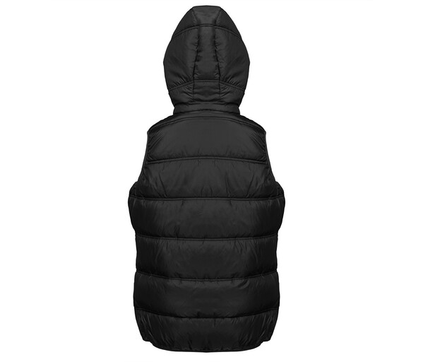 Bodywarmer doudoune femme avec capuche - BLACK / GREY / XXL