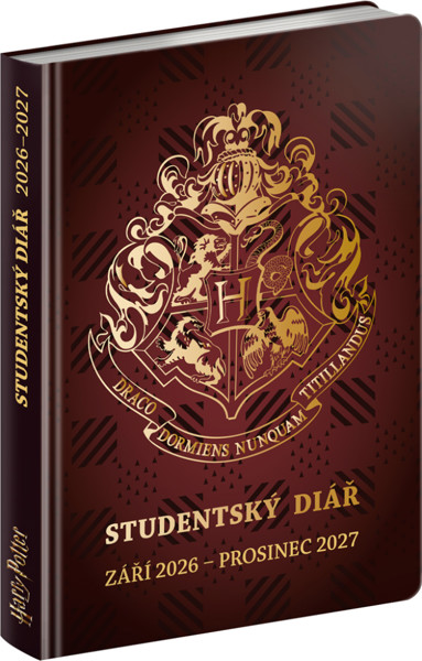 Notique Studentský Diář Harry Potter (Září 2026 – Prosinec 2027), 9,8 x 14,5 cm