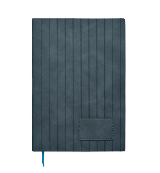 Bloco de notas A5 em PU fumado Tintray - Azul