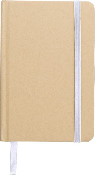 Gerecycled papieren notitieboek (A6) John - wit