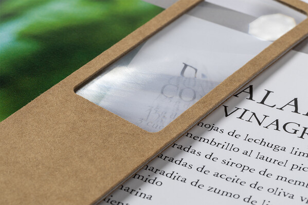 Niffy bookmark, recycled paper, magnifier insert