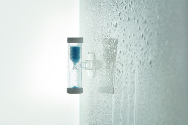 Časovnik Quickshower, 4-minutni pesek, prisesek - Modra