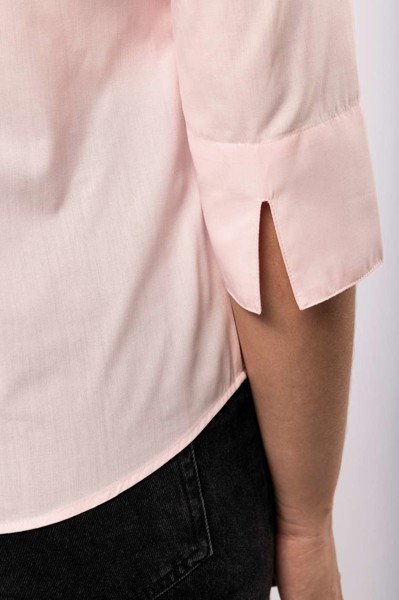 Ladies' 3/4 Sleeved Shirt - Bright Turquoise / S