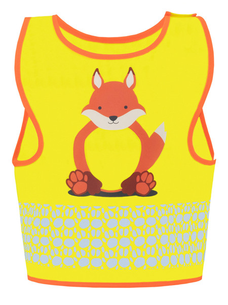 Children's Safety Vest Funtastic Wildlife - Yellow / XXS