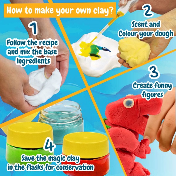 Modeling Dough Factory Kit IV. Jeu éducatif livré avec un sac cadeau en papier kraft (115 g/m²)