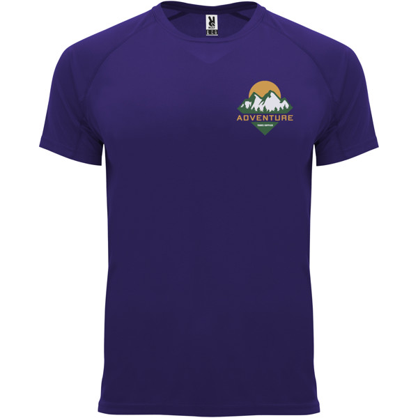 T-shirt Bahrain en maille piquée à manches courtes pour homme - Mauve / S