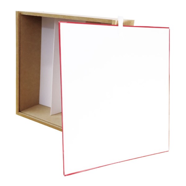 Wooden Box For 3 Customizable Wine Bottles