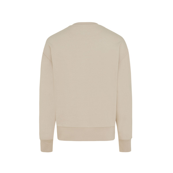 Sweater à col rond en coton recyclé Iqoniq Kruger - Desert / M