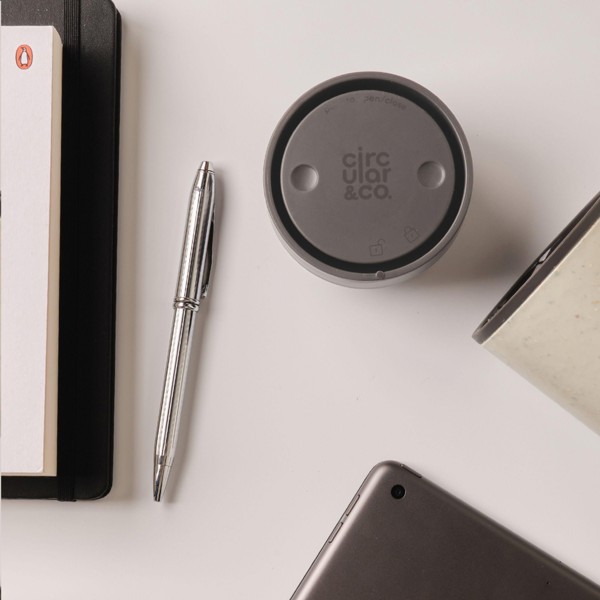 Circular&Co Recycled Coffee Cup 227 ml - white/black