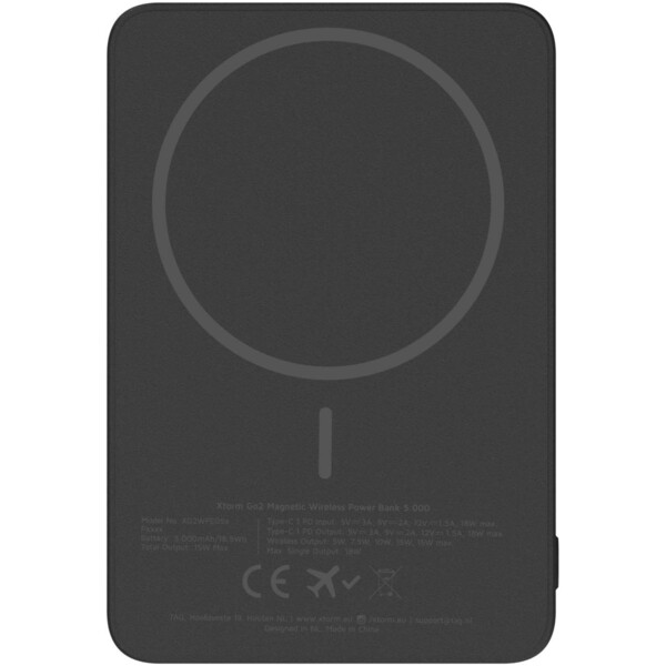 Xtorm Go2 draadloze powerbank van 15 W en 5000 mAh