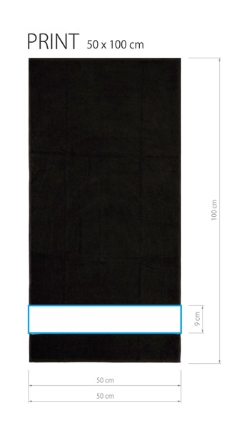 Towel PRINT(400)   9 50x100 - White