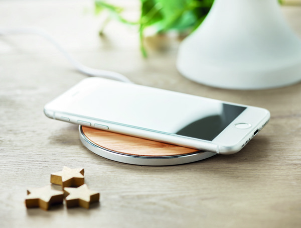 Despad wireless charger bamboo, 10W output