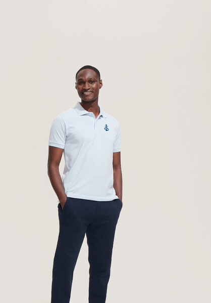 PERFECT MEN Polo homen 180g - Azul RoyalM