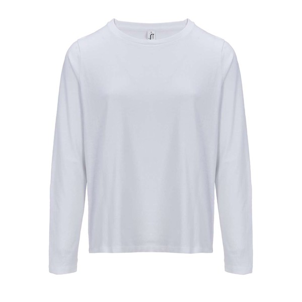 Sol's Monarch Women - Long Sleeve T-Shirt With Round Neck - White / 3XL