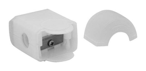 Eraser And Sharpener Pencix - White