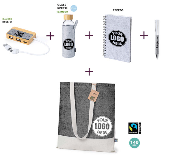 Bundle: Empower (USB Hub + Notebook + Pen + Bottle + Bag)