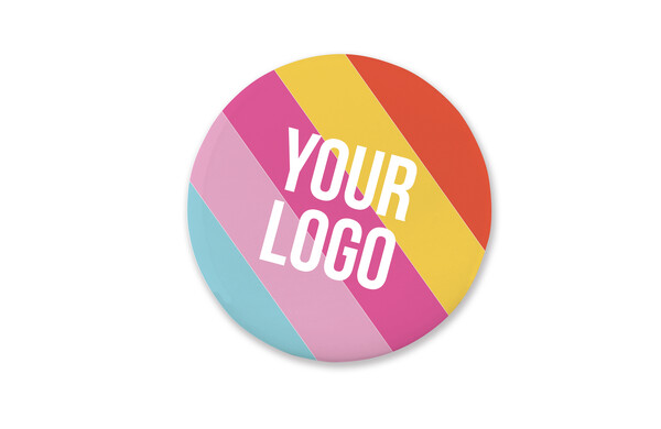 Full colour button in 5 sizes - 45mm