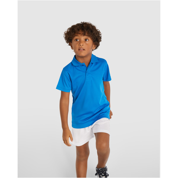 Polo sportiva a maniche corte da bambino da 150 g/m² Monzha - Blu cielo / 8