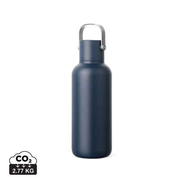 VINGA Bouteille Isotherme 600ml Cael en acier RCS - Bleu Marine