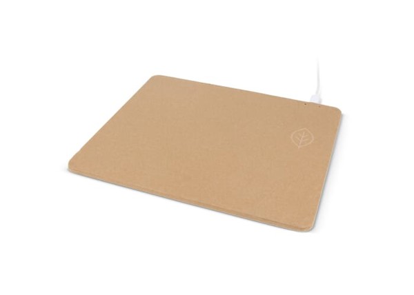 Mousepad with wireless charger recycled paper