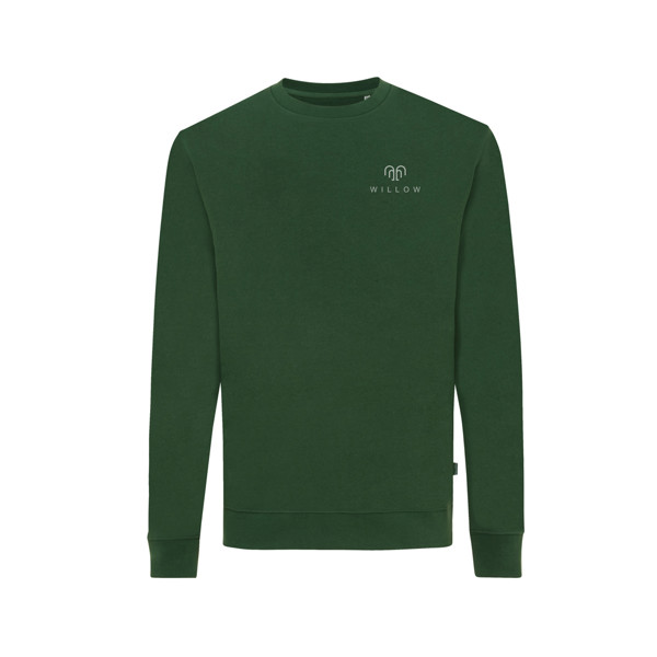 Sweater à col rond en coton recyclé Iqoniq Zion - Forest Green / XXXL