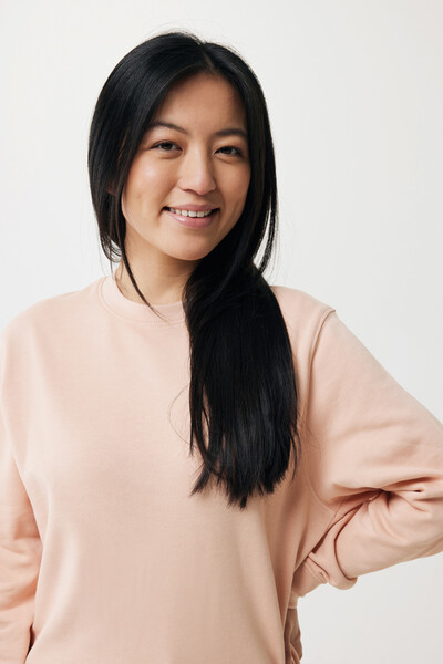 Lehká mikina IQONIQ Etosha z recykl. bavlny - Peach Perfect / 2XL
