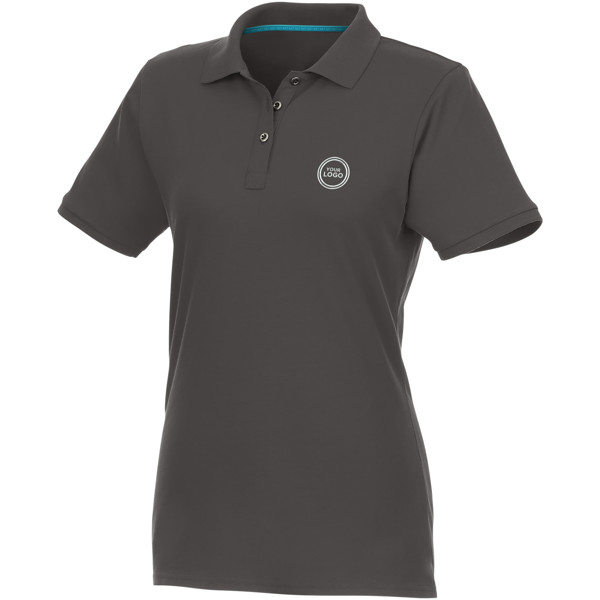Polo bio recyclé manches courtes femme Beryl - Gris storm / M