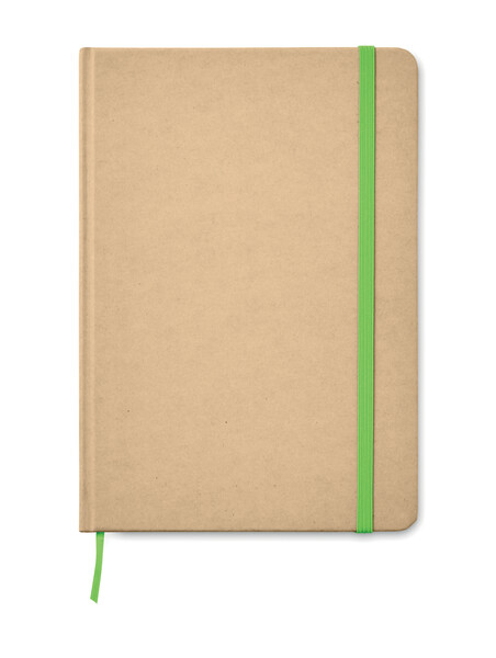 Carnet A5 en carton recyclé Everwrite - lime
