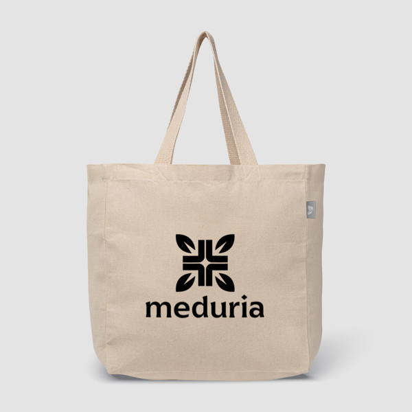 Toronto - 8 oz. Recycled Cotton Shopper Tote Bag - Natural / Silkscreen