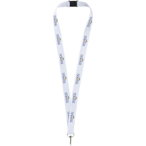 Lago Lanyard mit Sicherheitsverschluss - weiss