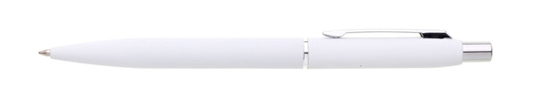 Lucen ballpoint pen, aluminium, rubberized finish - White